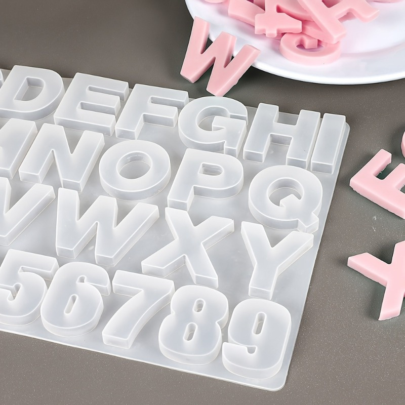 Serving Tray Mold - Letter A To Z Pendants Silicone