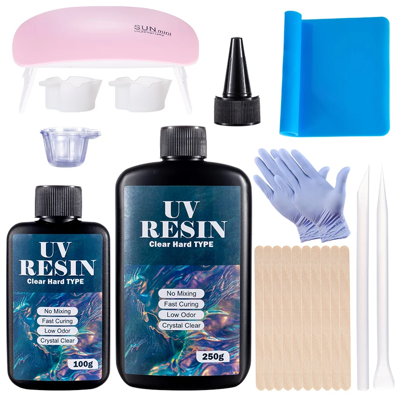 Epoxy Uv Resin Kit - Hard UV Resin Glue Kit Fast