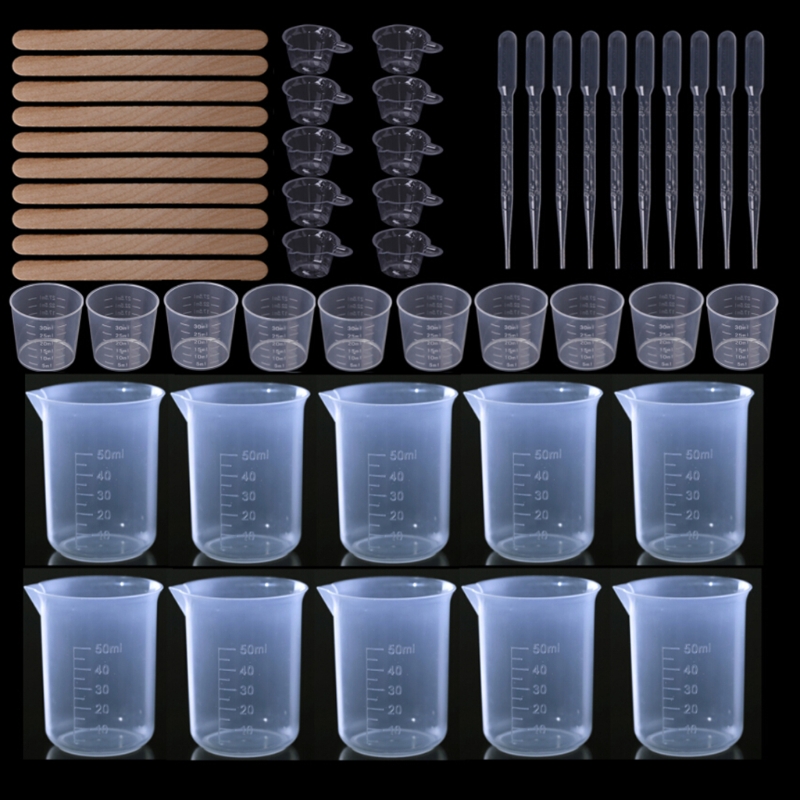 Mixing Cup Silicone - 39BB Silicone Resin Measuring Cups Tool