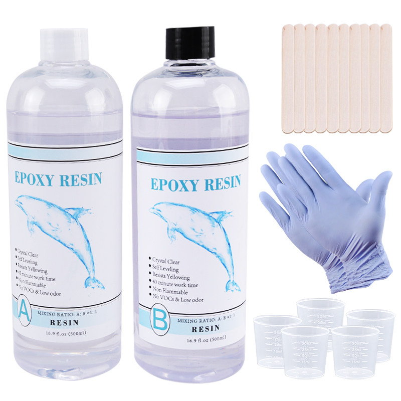 Epoxy Uv Resin Kit - 1:1 Clear Epoxy Resin Crystal Clear