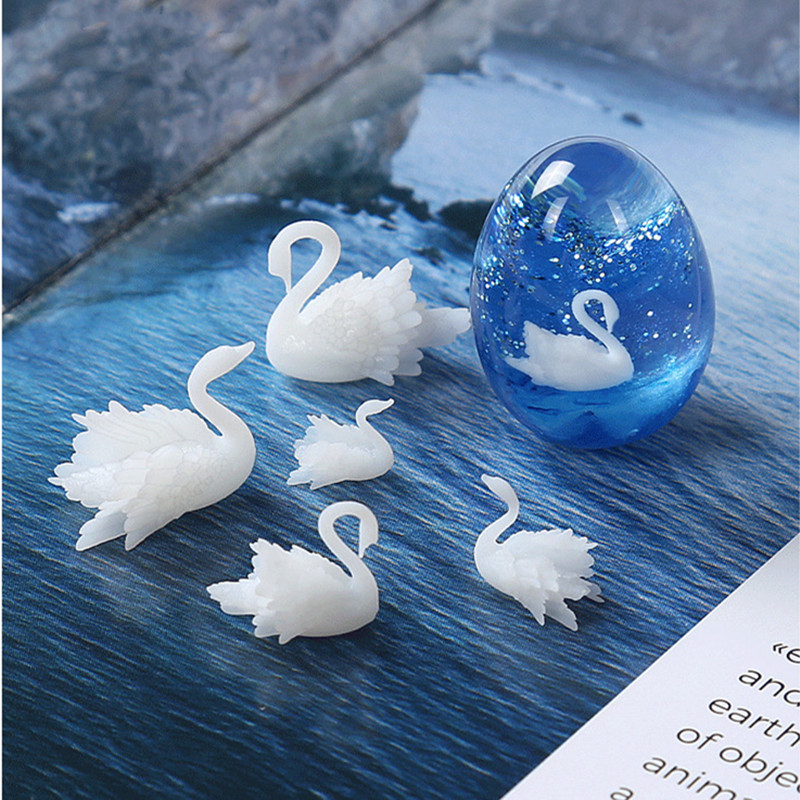 4pcs/lot 3D Micro Swan Landsca - Resin Ocean Wave Mold review and price