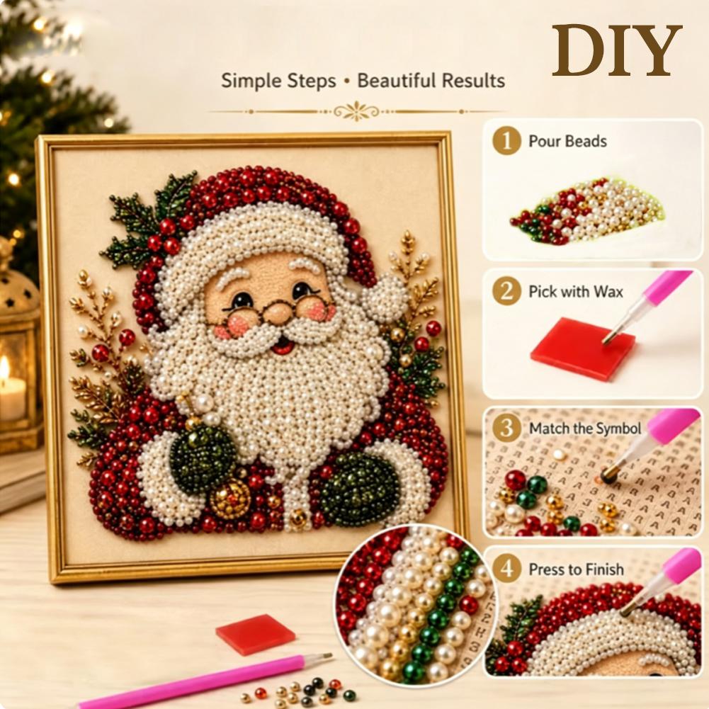 Christmas Santa Claus Pearl Ar - Resin Craft Kit review and price