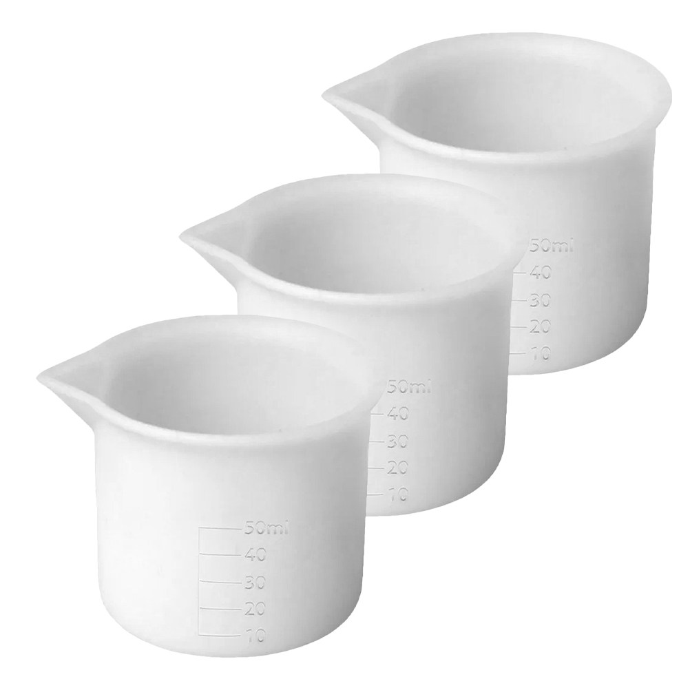 3Pcs 50Ml Silicone Measuring C - Mixing Cup Silicone review and price