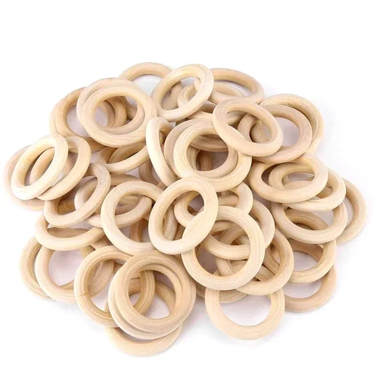 20pcs 30mm Unfinished Smooth W - Wood Ring Blank review and price