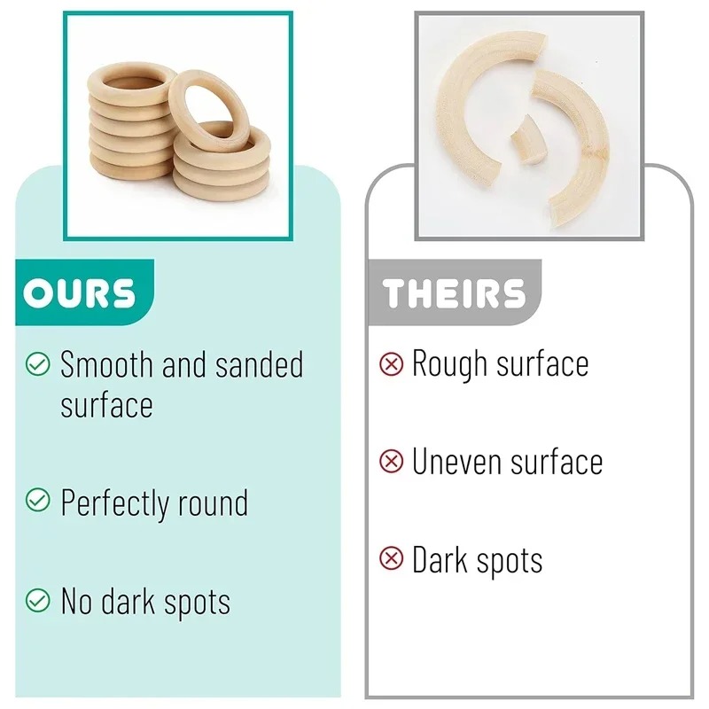 20pcs 30mm Unfinished Smooth W - Wood Ring Blank review and price