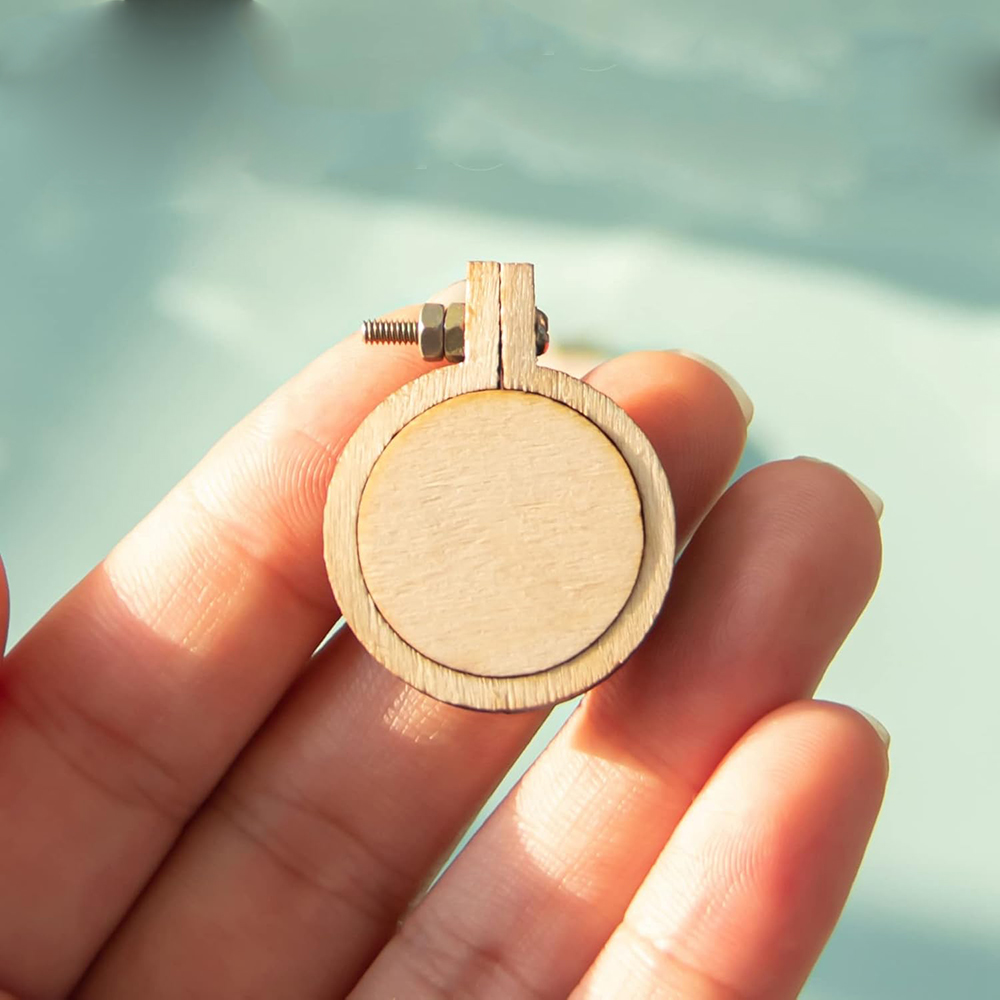 10Pcs/Set Wooden Mini Embroide - Wood Ring Blank review and price