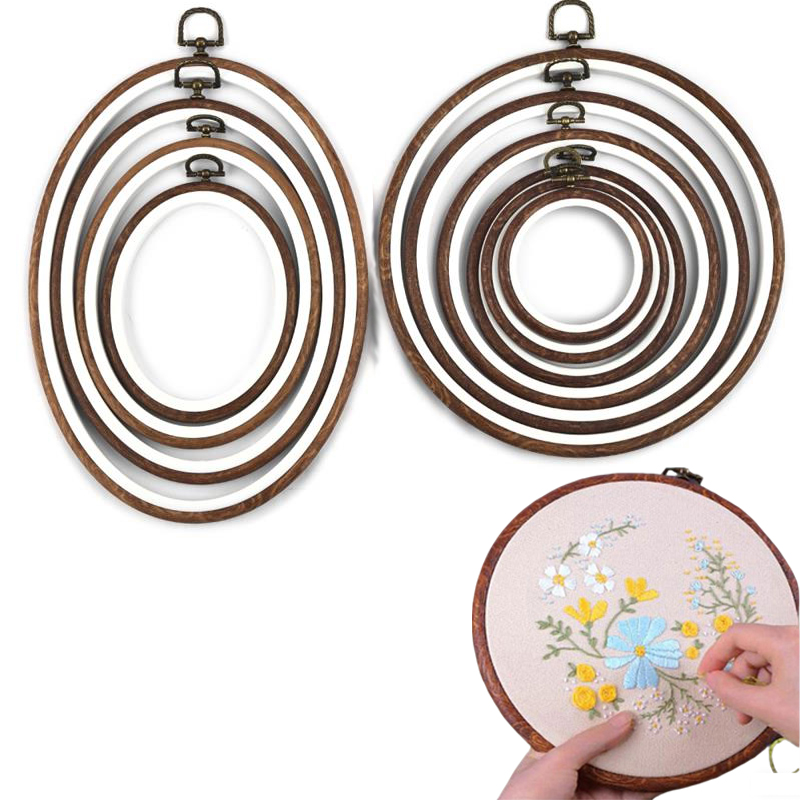 10PCS Sewing Tool Round Oval I - Wood Ring Blank review and price