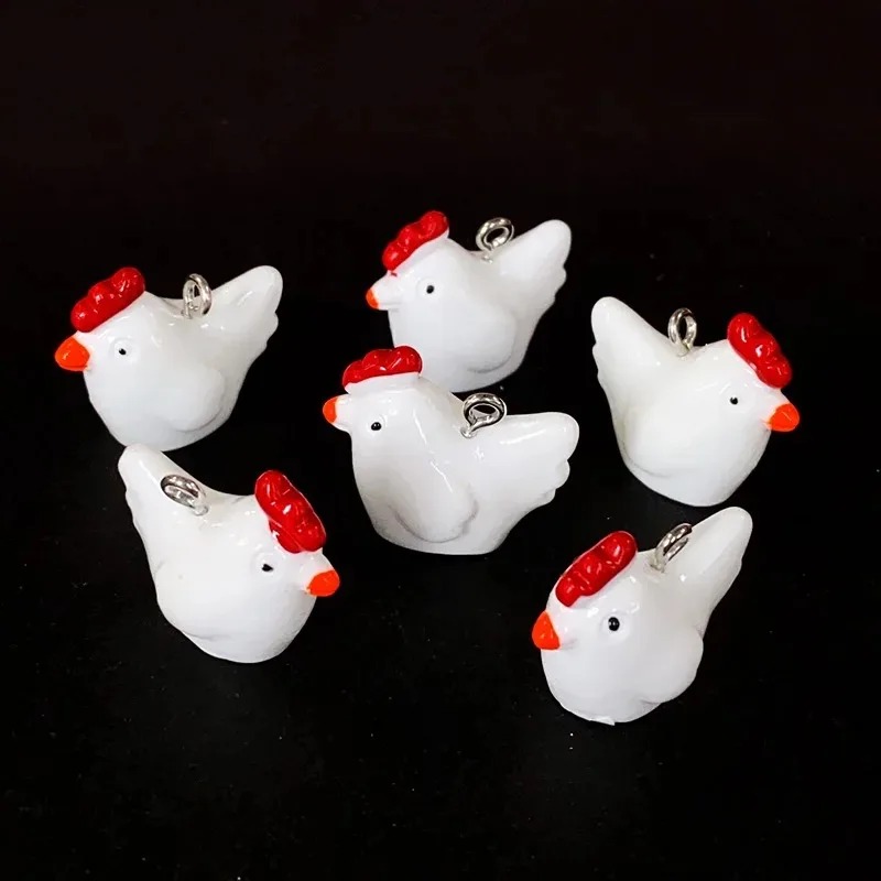 10Pcs Cute Mini 3D Chicken Res - Resin Craft Supplies review and price