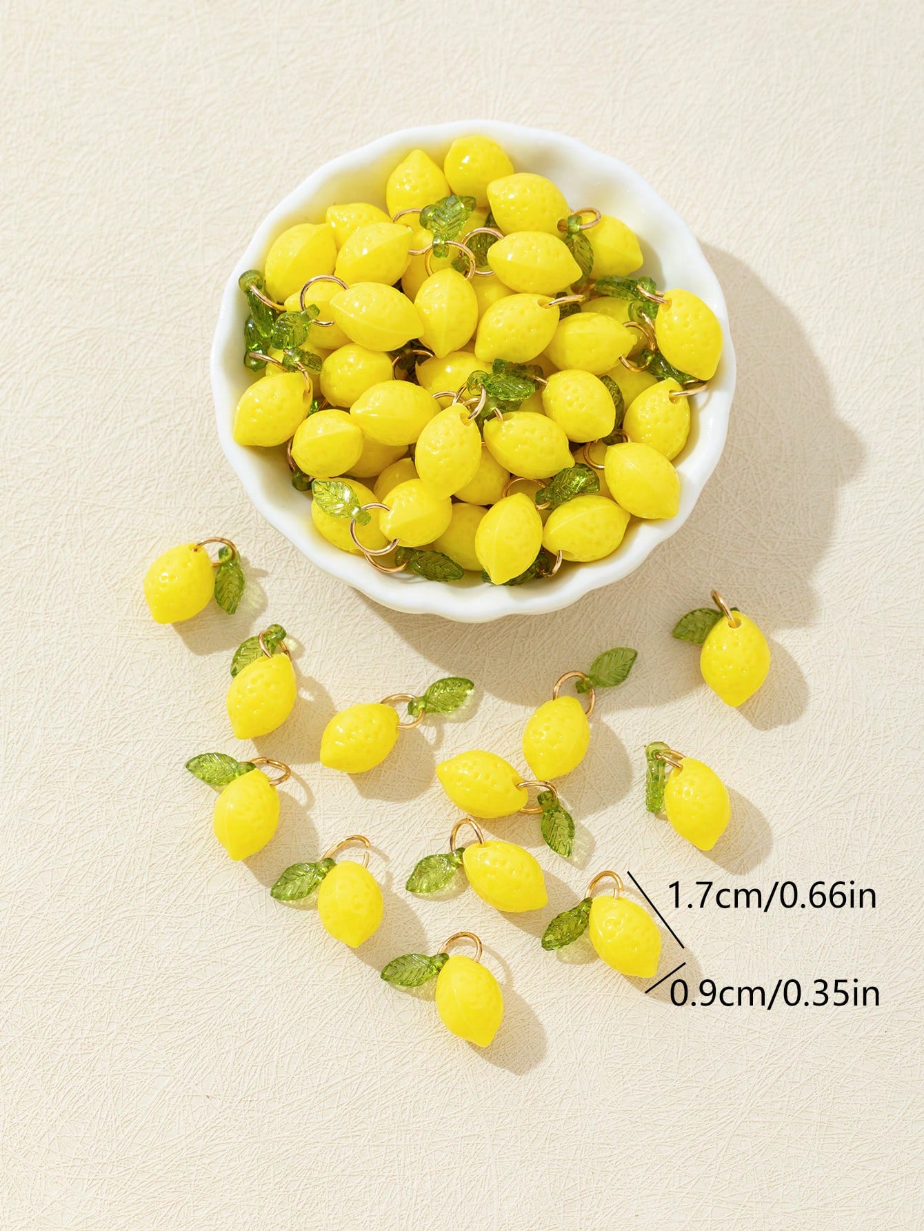 10Pcs 3D Lemon Resin Charms Pe - Resin Craft Material review and price