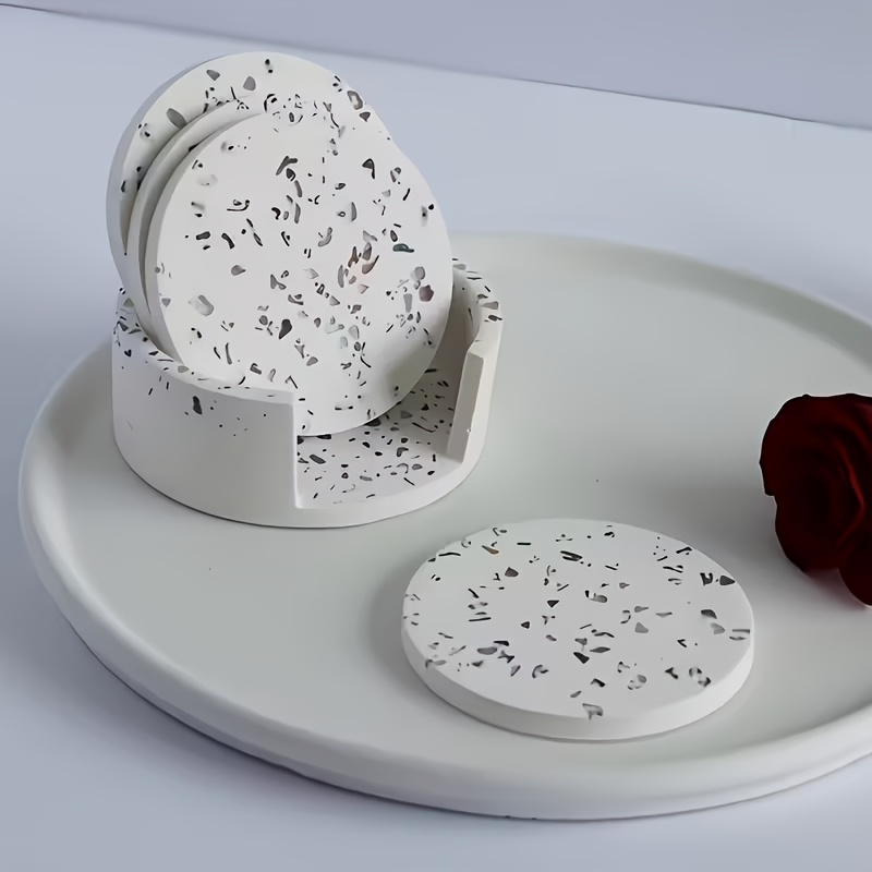 5pcs Round Coaster Silicone Mo - Coaster Mold Round review and price