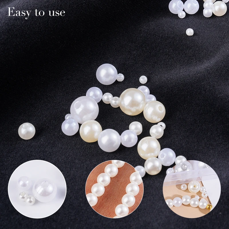 800pcs Artificial Faux Pearl R - Resin Craft Kit review and price