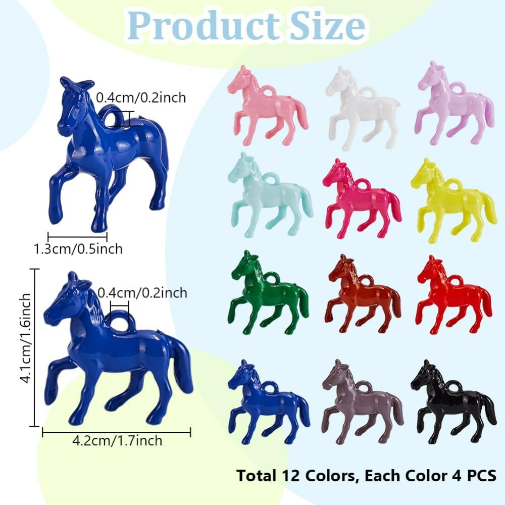 48pcs Opaque Acrylic Pendants  - Resin Craft Kit review and price
