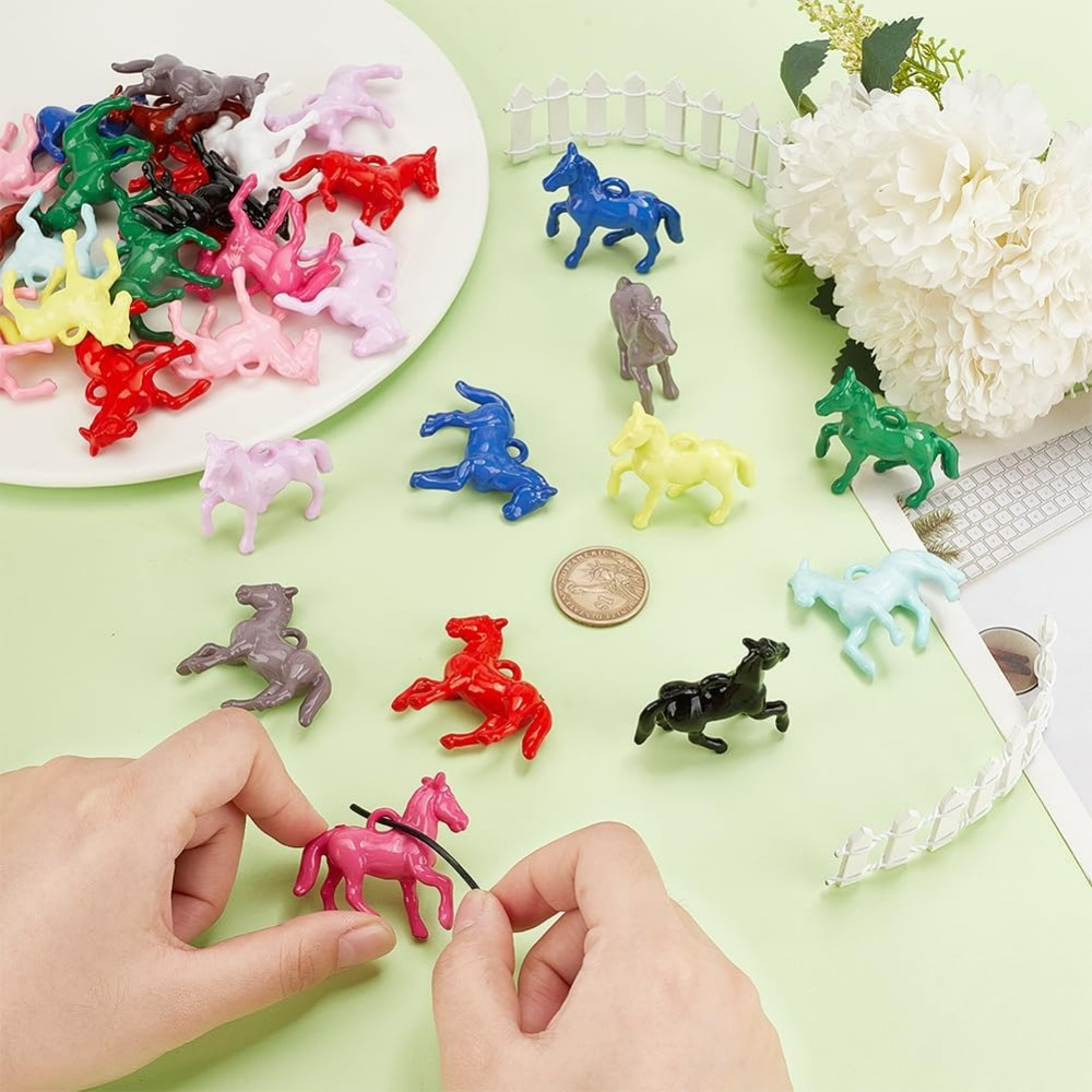48pcs Opaque Acrylic Pendants  - Resin Craft Kit review and price