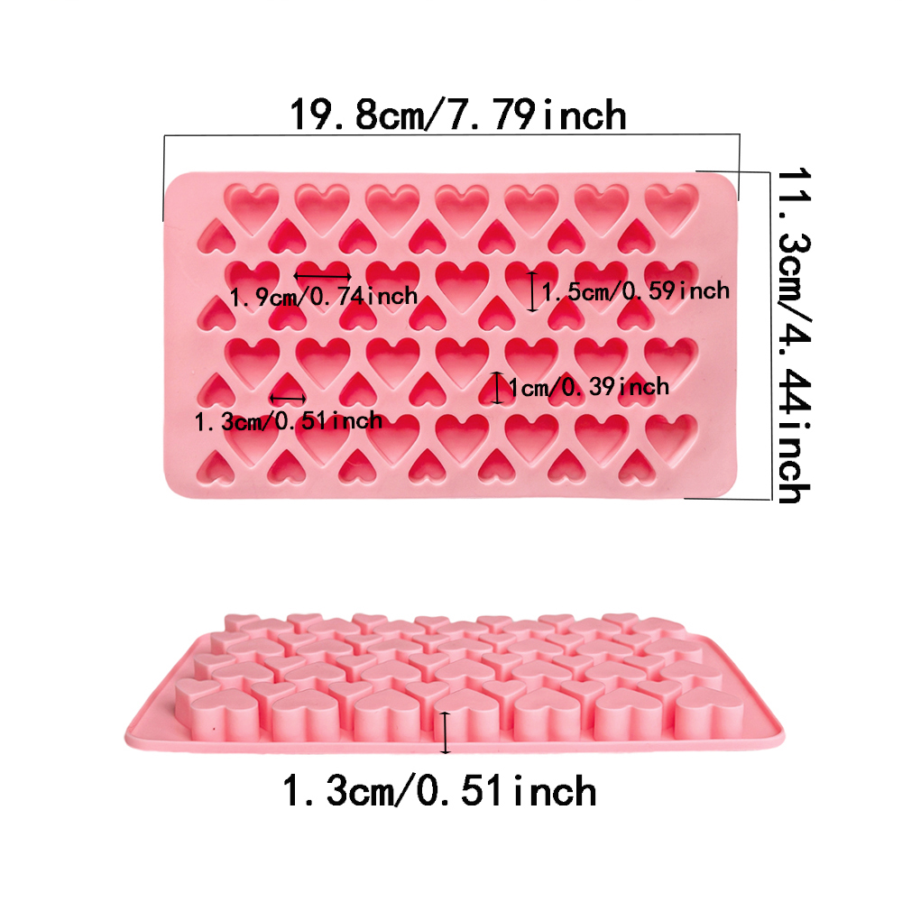56 cavity size heart-shaped ch - Silicone Mold Tray review and price