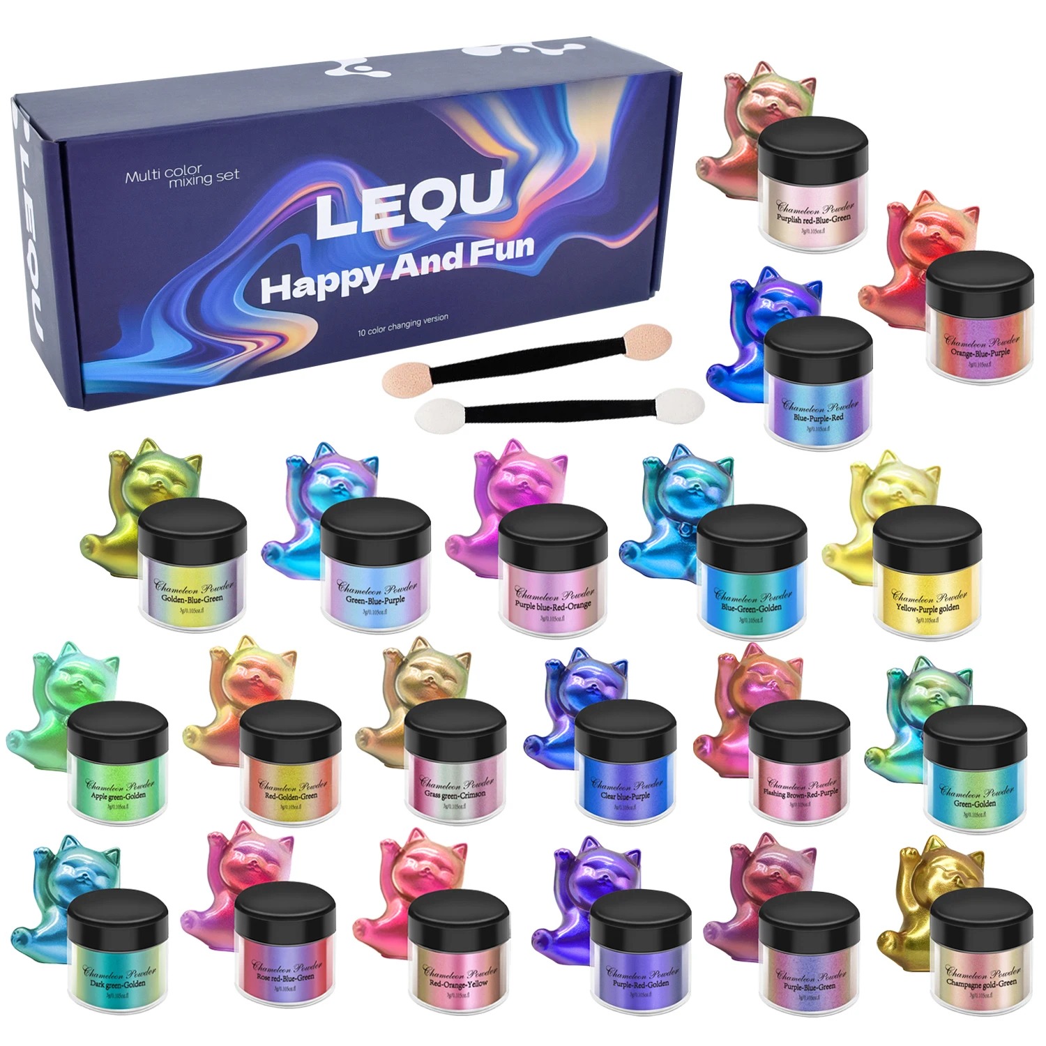 A set of chameleon pink nail c - Resin Pigment Set review and price
