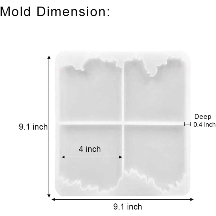 Ocean Wave Coaster Silicone Mo - Resin Ocean Wave Mold review and price