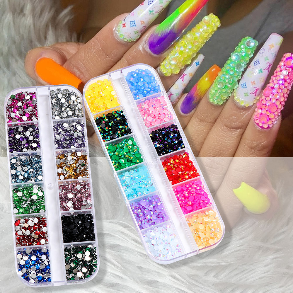 2400pcs 2mm AB Jelly Rhineston - Resin Glitter Pack review and price