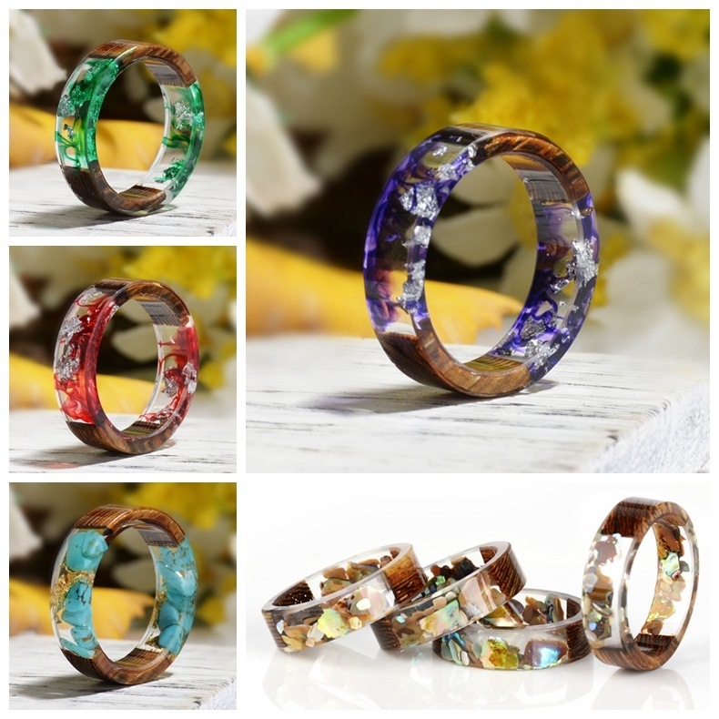 Creative Wooden Resin Ring for - Dried Flower Bulk review and price