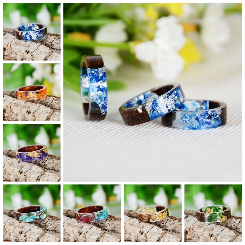 Creative Wooden Resin Ring for - Dried Flower Bulk review and price