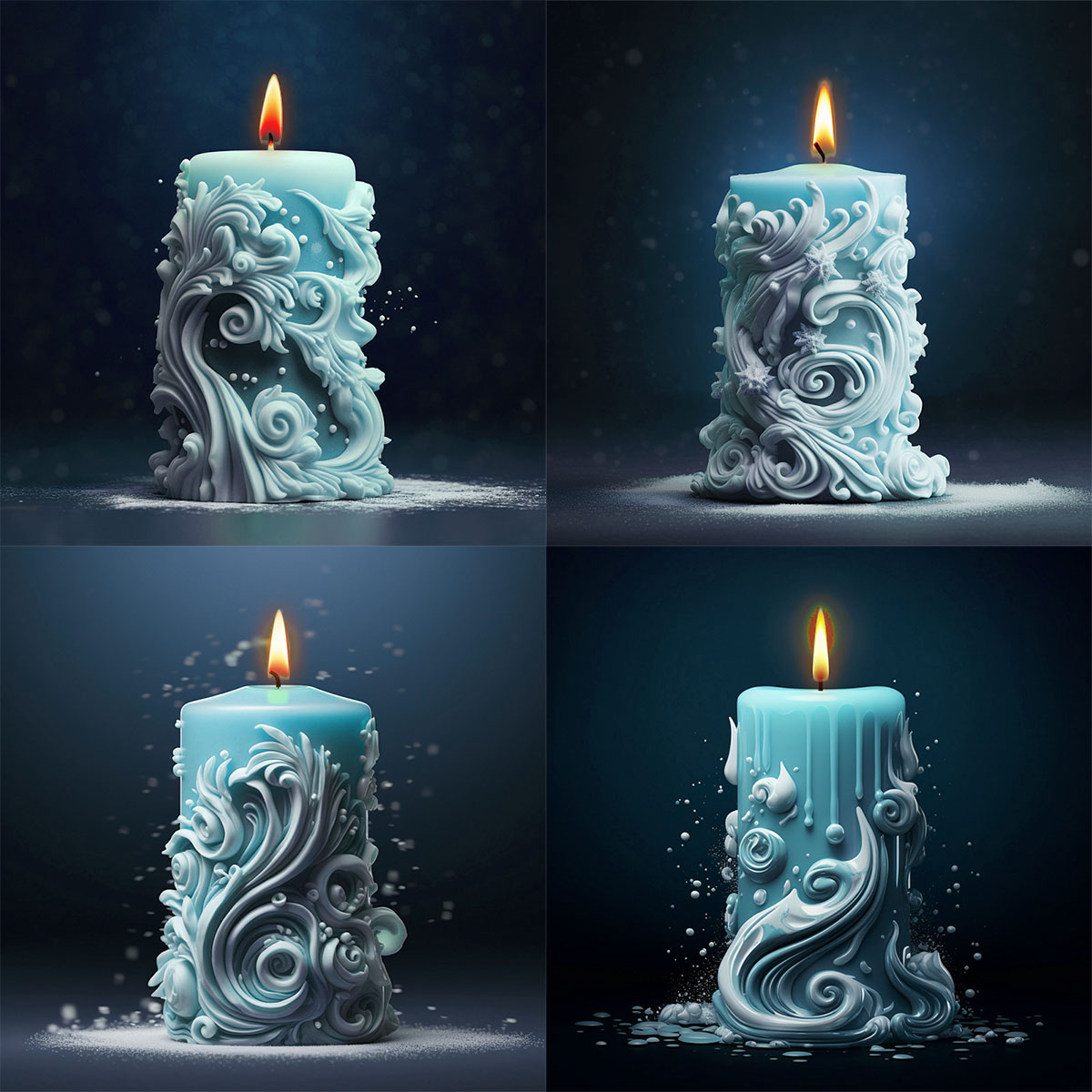 geometry Carved Cylindrical Si - Resin Ocean Wave Mold review and price