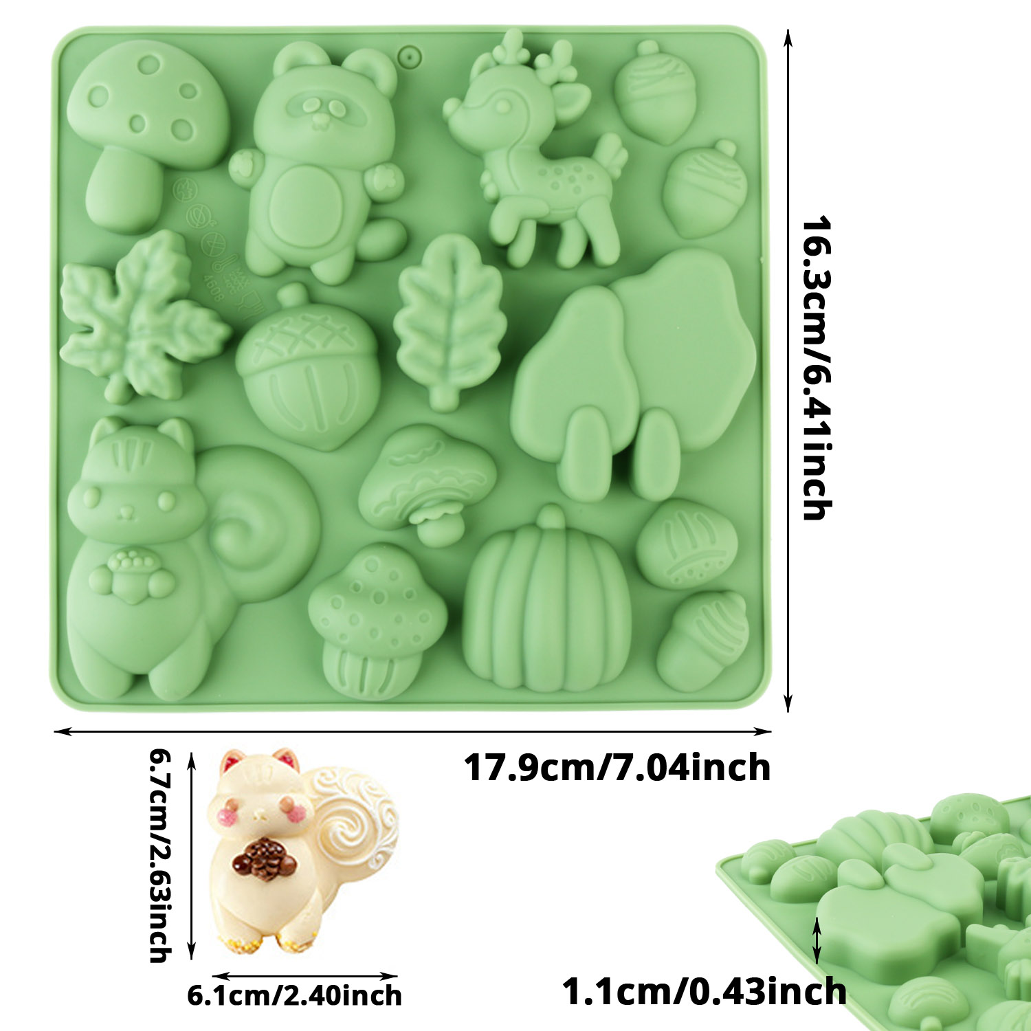 1 Silicone Cake Mold in the Sh - Resin Craft Material review and price