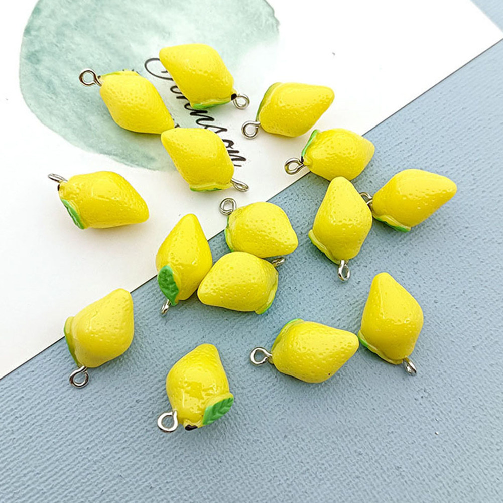20Pcs Lemon Resin Charms DIY J - Resin Craft Supplies review and price