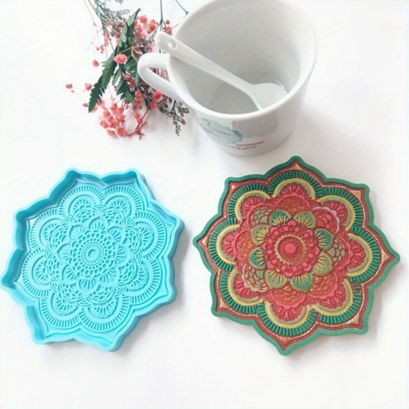 Mandala Coaster Silicone Mold  - Silicone Mold Tray review and price