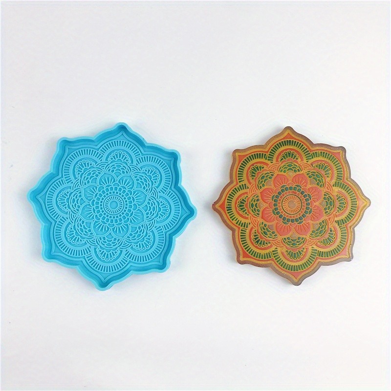Mandala Coaster Silicone Mold  - Silicone Mold Tray review and price