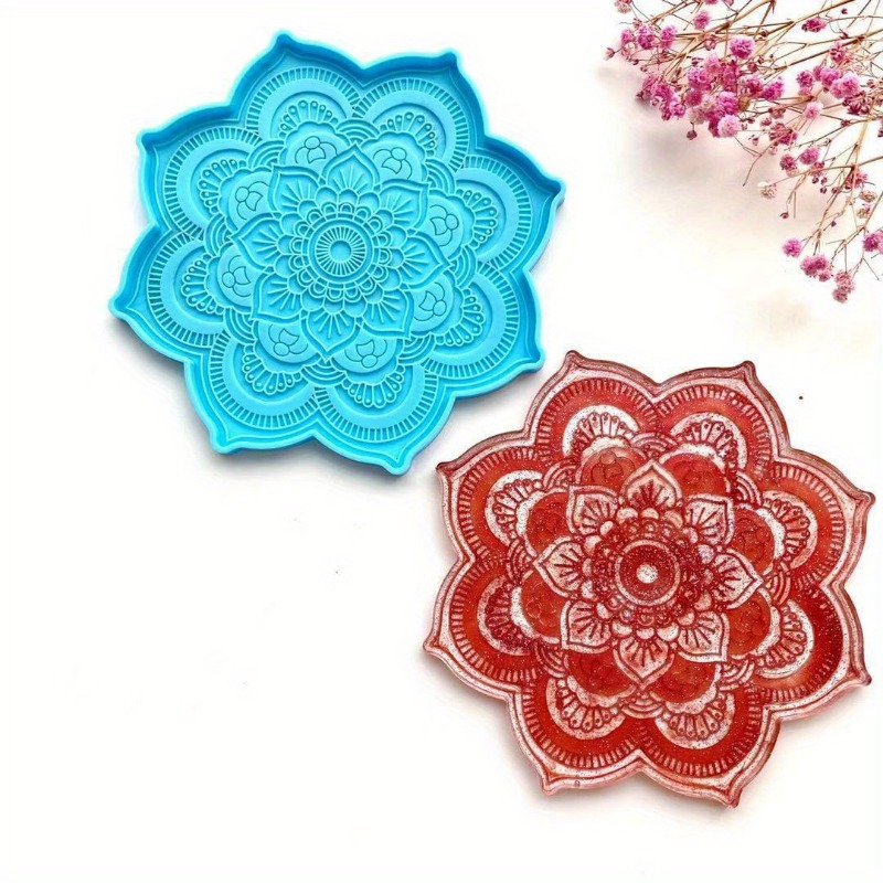 Mandala Coaster Silicone Mold  - Silicone Mold Tray review and price