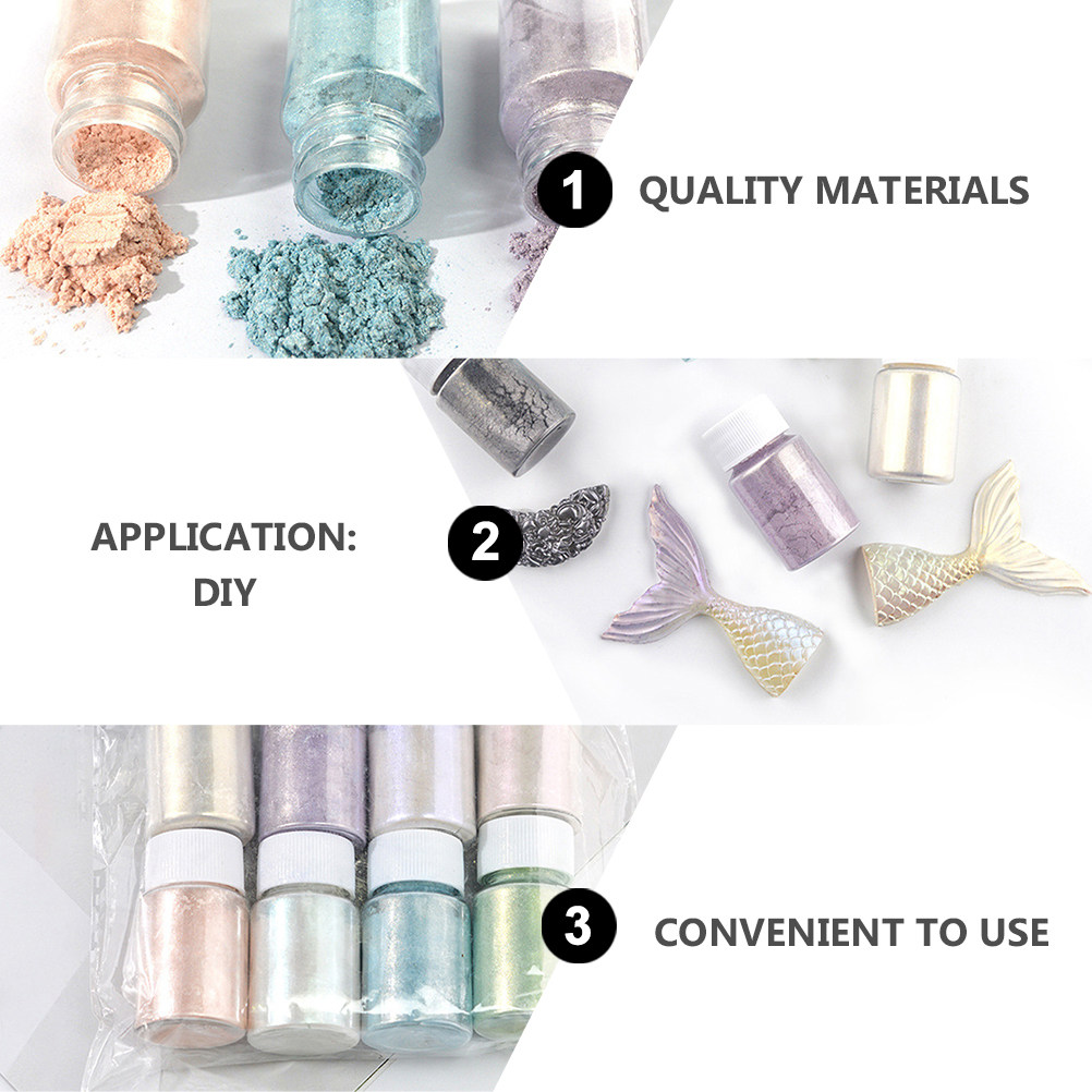 9Pcs Exquisite Mica Pigment Po - Resin Pigment Set review and price