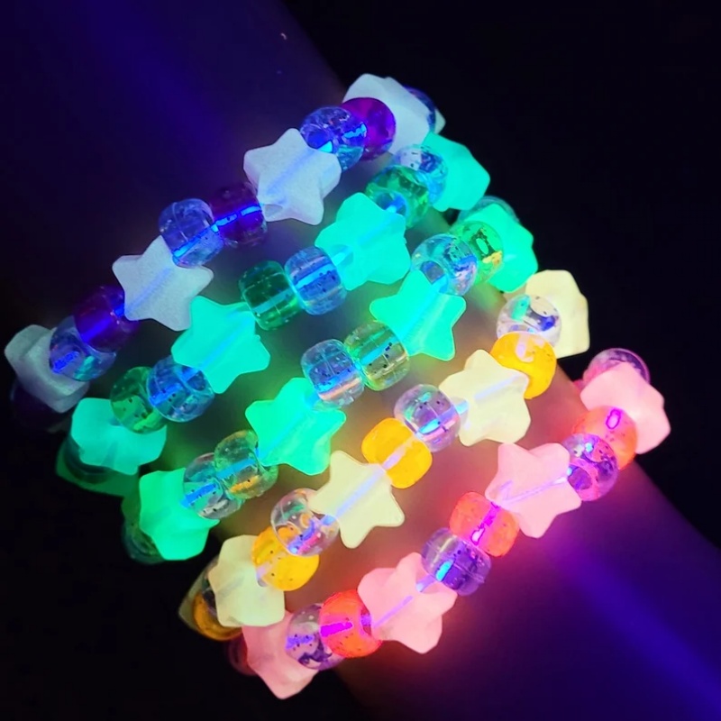 5 Glow star kandi bracelet set - Resin Glitter Pack review and price