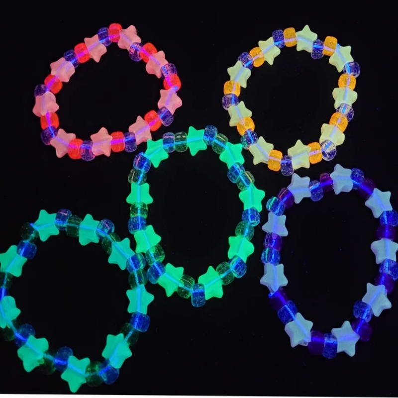 5 Glow star kandi bracelet set - Resin Glitter Pack review and price