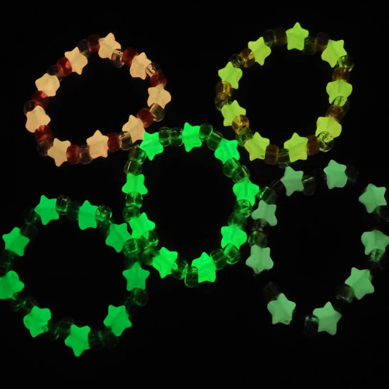5 Glow star kandi bracelet set - Resin Glitter Pack review and price