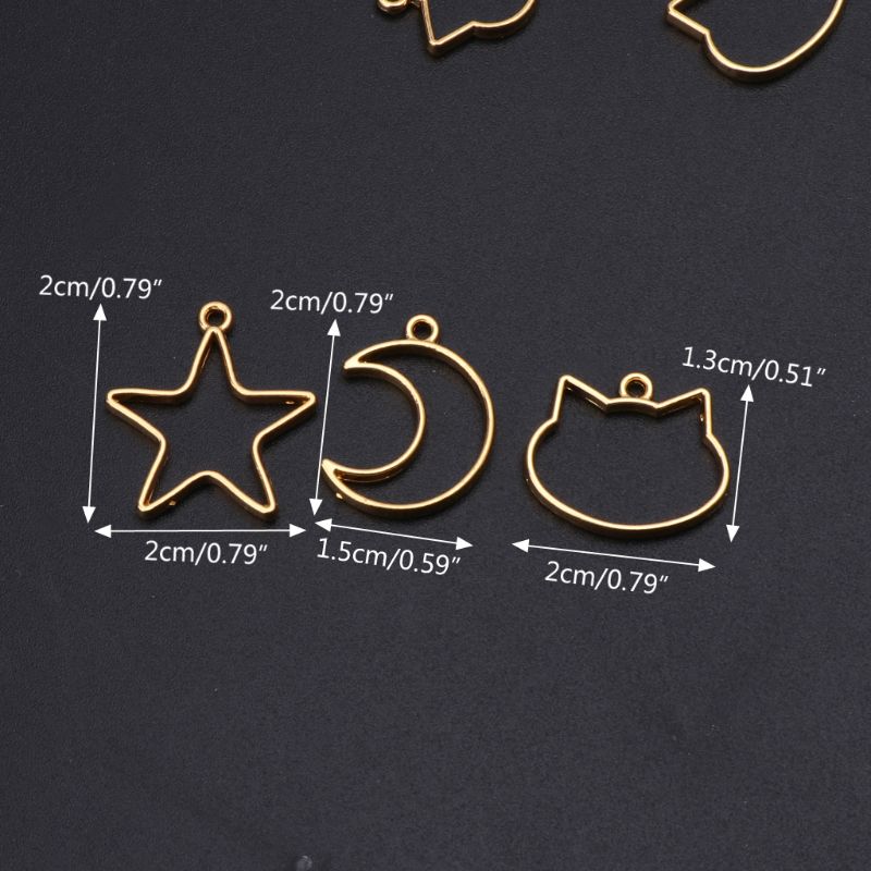 90 Pieces Mini Geometric Frame - Bezels Set Pendant review and price