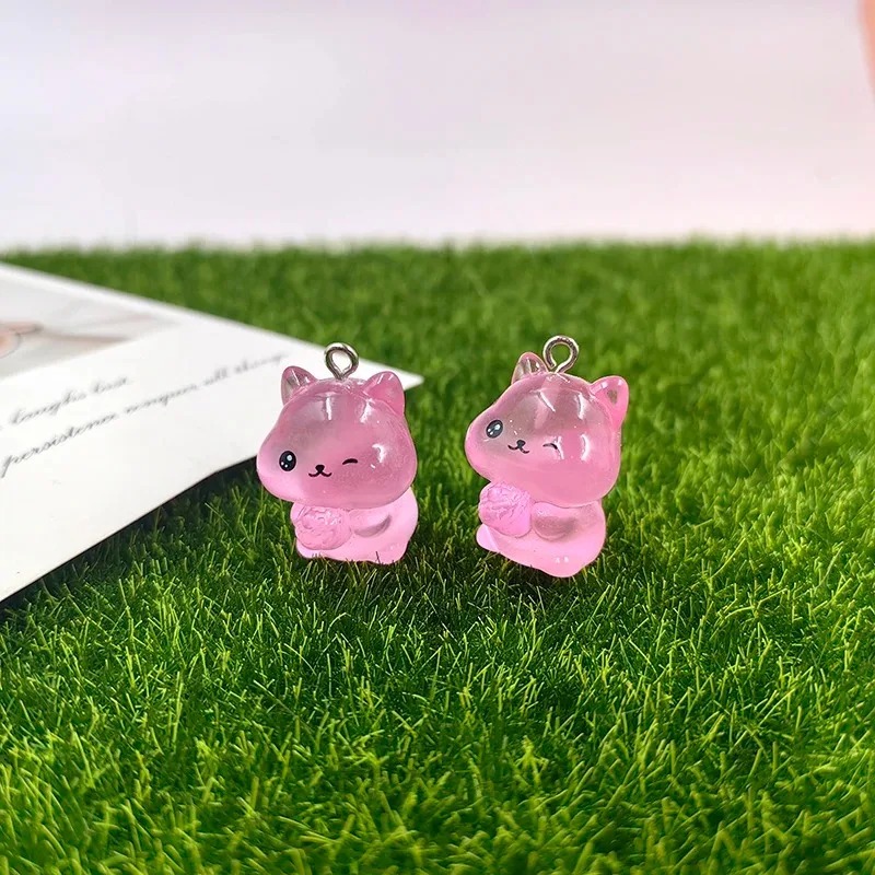 10Pcs Glow In The Dark Kawaii  - Resin Craft Supplies review and price