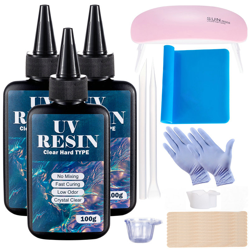100g/250g Clear UV Resin Hard  - Epoxy Uv Resin Kit review and price