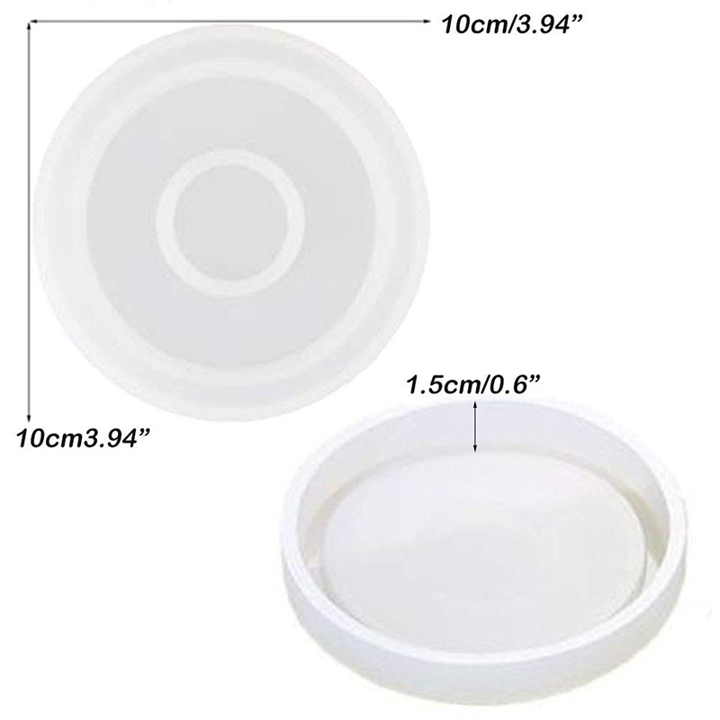 3 Pack Big DIY Round Coaster S - Coaster Mold Round review and price