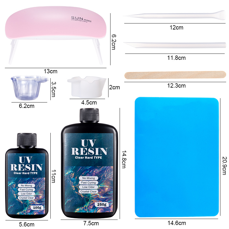 100g/250g Clear UV Resin Hard  - Epoxy Uv Resin Kit review and price