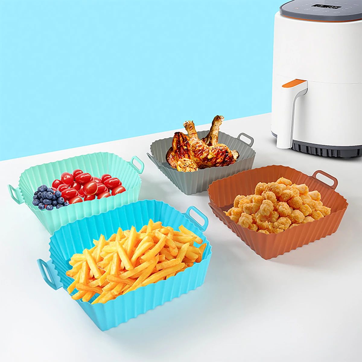 Silicone Fryer Mold Air Fryer  - Silicone Mold Tray review and price