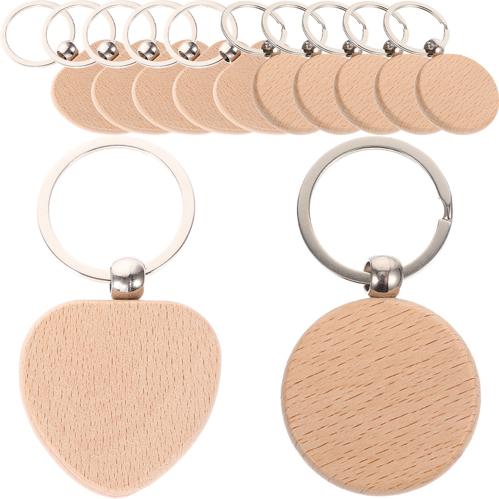 12Pcs Wooden Keychain Blanks S - Wood Ring Blank review and price