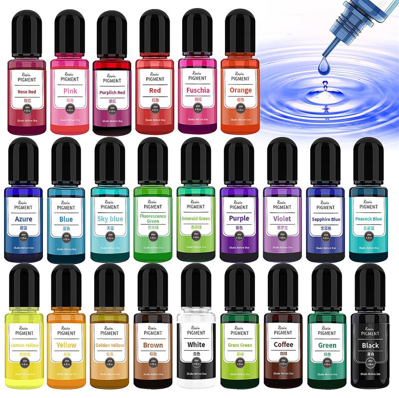24 Color Art Ink Alcohol Resin - Resin Dye Alcohol review and price