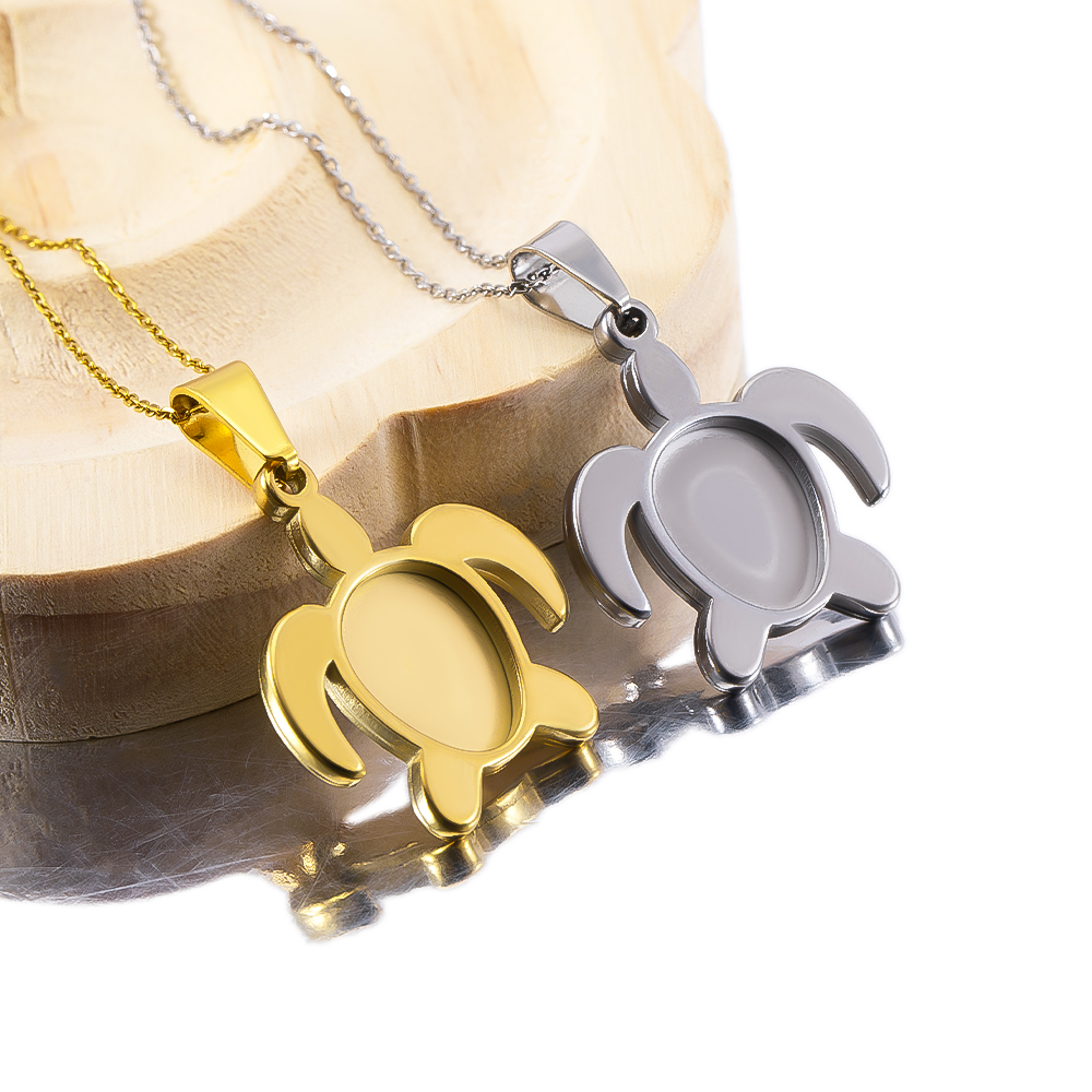 1pc 5pcs Stainless Steel Gold  - Bezels Set Pendant review and price